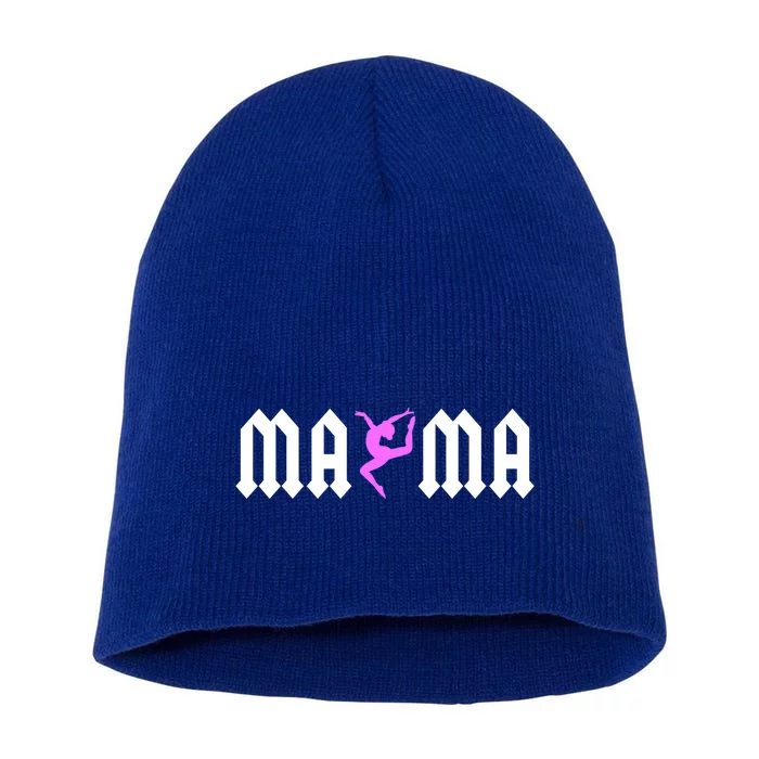 Gymnastics Mama Design For Tumbling Mom Gymnast Support Gift Short Acrylic Beanie