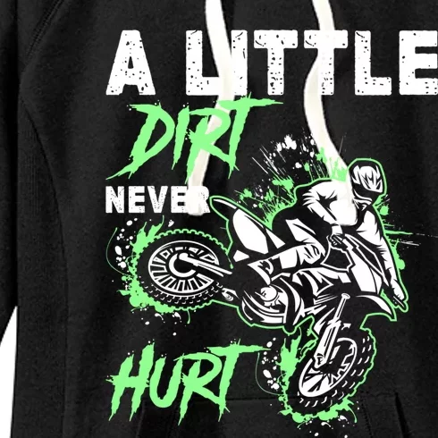 Green Motorcycle Dirt Bike Mx Motocrosss Boy Women's Fleece Hoodie