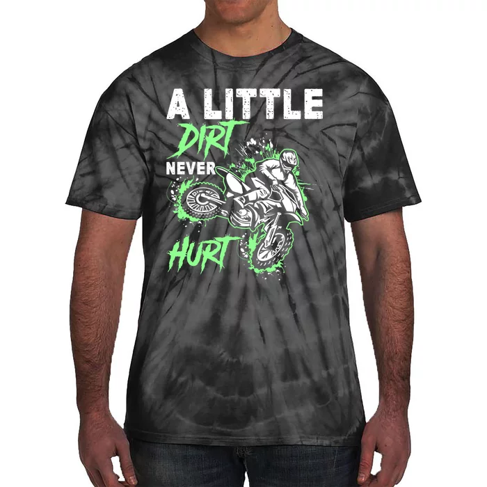 Green Motorcycle Dirt Bike Mx Motocrosss Boy Tie-Dye T-Shirt