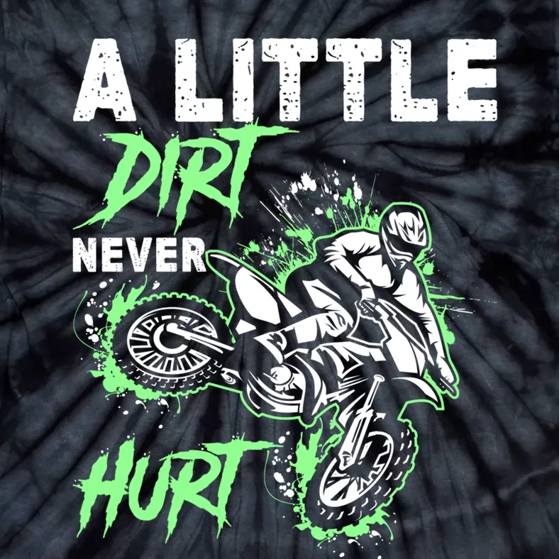 Green Motorcycle Dirt Bike Mx Motocrosss Boy Tie-Dye T-Shirt