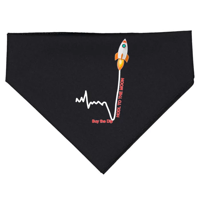 GME Stock AMC Hold To The Moon Buy The Dip USA-Made Doggie Bandana