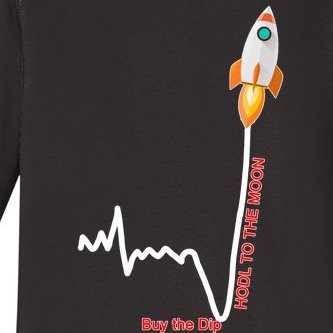 GME Stock AMC Hold To The Moon Buy The Dip Baby Long Sleeve Bodysuit