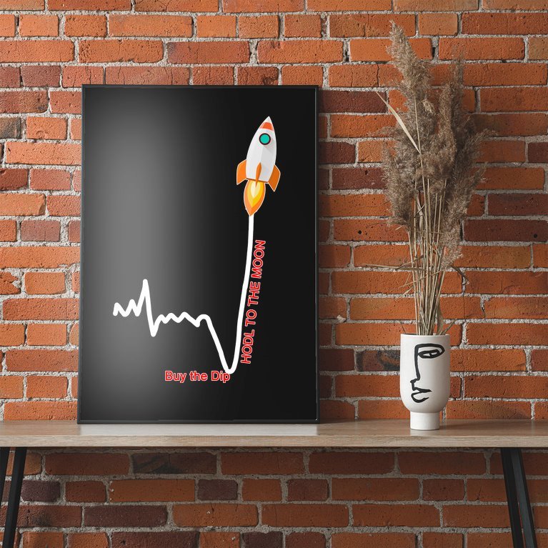 GME Stock AMC Hold To The Moon Buy The Dip Poster