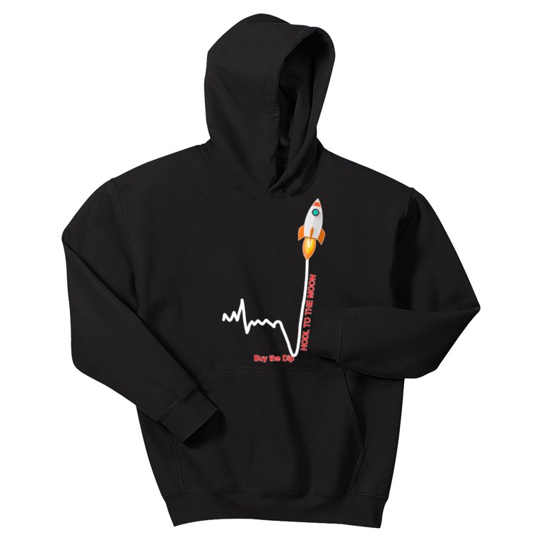 GME Stock AMC Hold To The Moon Buy The Dip Kids Hoodie