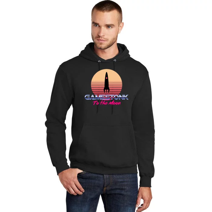 $GME Ticker Rocket Moon Gamestonk GME Gamestick Tall Hoodie