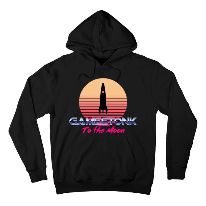 $GME Ticker Rocket Moon Gamestonk GME Gamestick Tall Hoodie