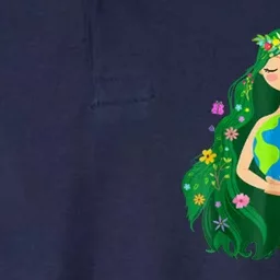 Green Mother Earth Day Save Our Planet Softstyle Adult Sport Polo