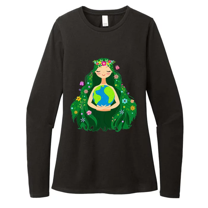 Green Mother Earth Day Gaia Save Our Planet Womens CVC Long Sleeve Shirt