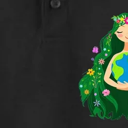 Green Mother Earth Day Gaia Save Our Planet Dry Zone Grid Performance Polo