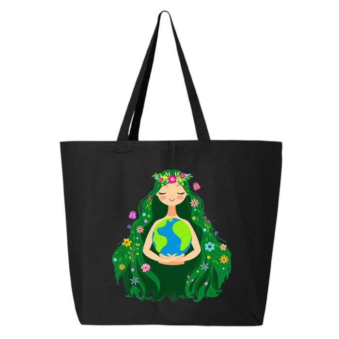 Green Mother Earth Day Gaia Save Our Planet 25L Jumbo Tote