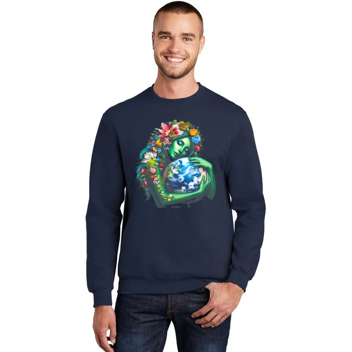 Green Mother Earth Day Sweatshirt