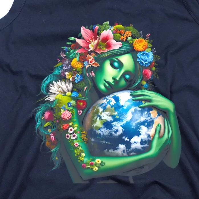 Green Mother Earth Day Tank Top