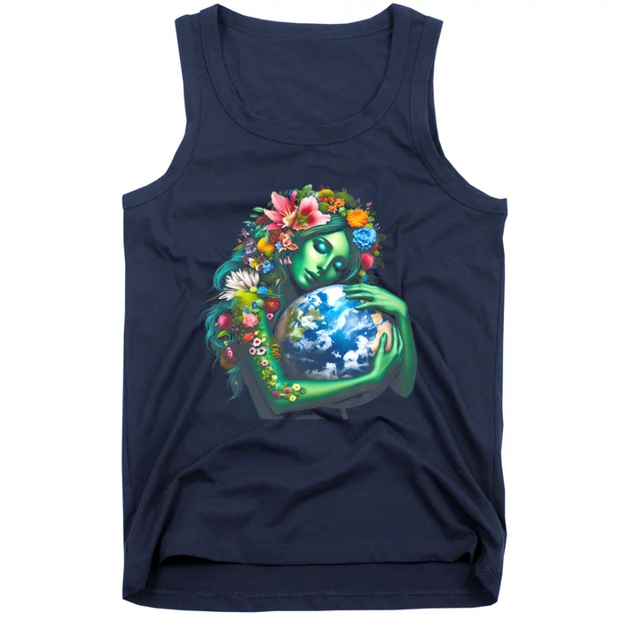 Green Mother Earth Day Tank Top