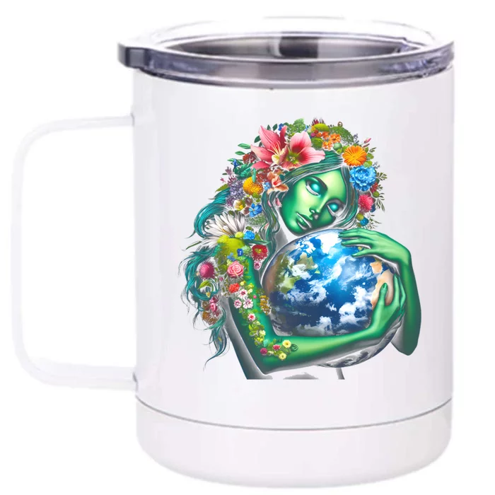 Green Mother Earth Day Front & Back 12oz Stainless Steel Tumbler Cup