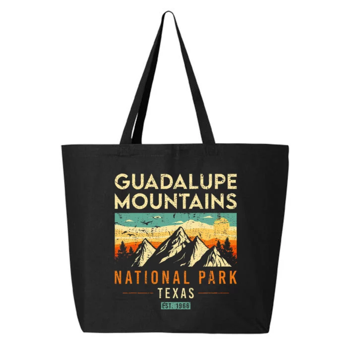 Guadalupe Mountains Est 1966 Texas Retro National Park 25L Jumbo Tote