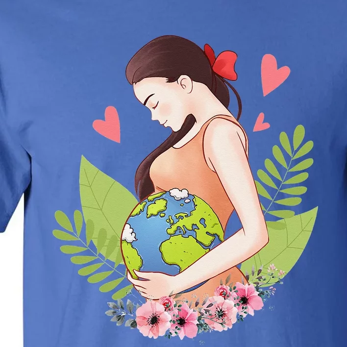 Green Mother Earth Day Save Our Planet Happy Pregnant Tall T-Shirt