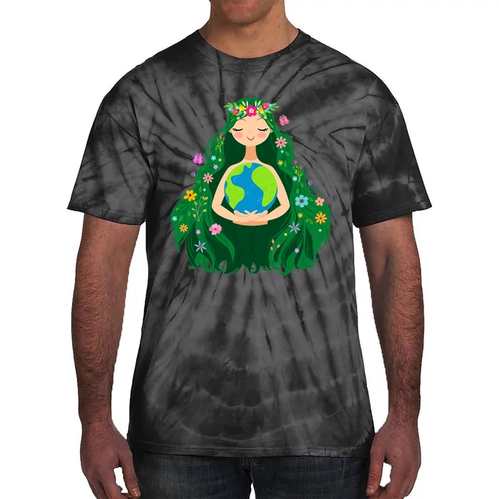 Green Mother Earth Day Gaia Save Our Planet Tie-Dye T-Shirt