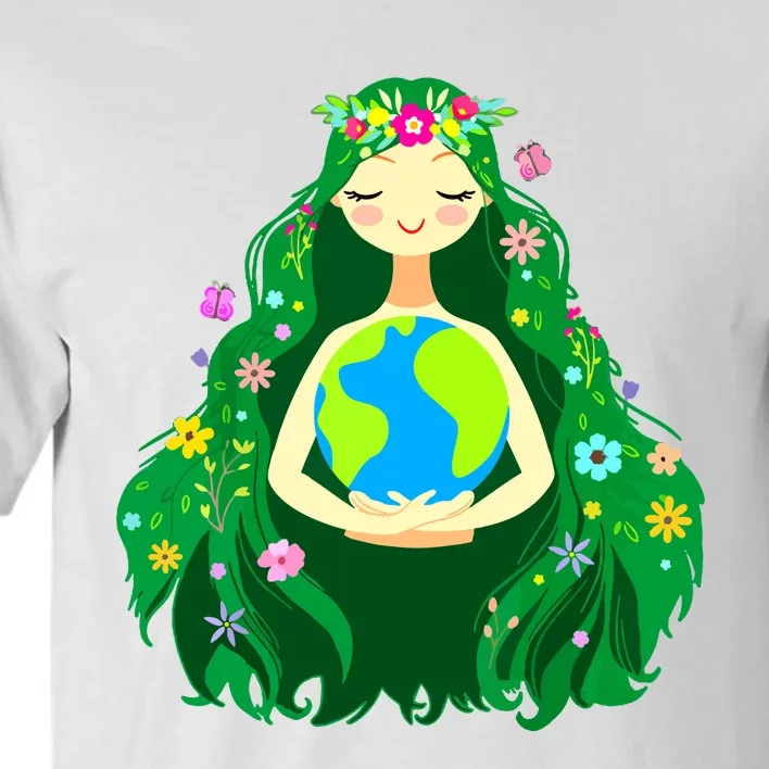 Green Mother Earth Day Gaia Save Our Planet Women Tall T-Shirt