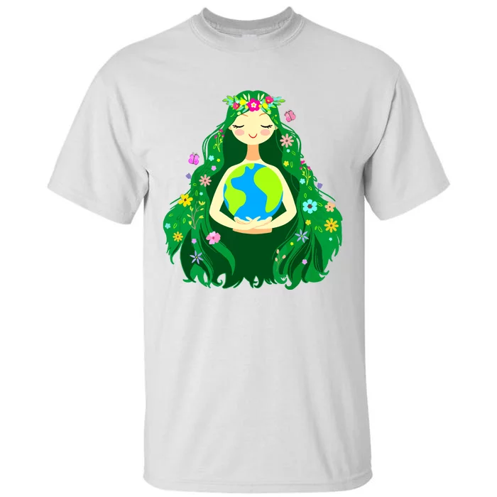 Green Mother Earth Day Gaia Save Our Planet Women Tall T-Shirt