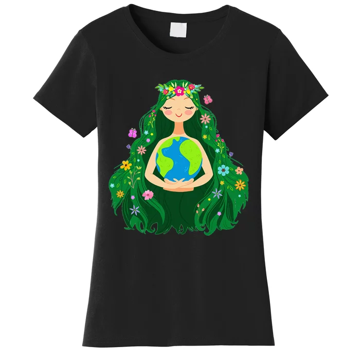 Green Mother Earth Day Gaia Save Our Planet Women's T-Shirt