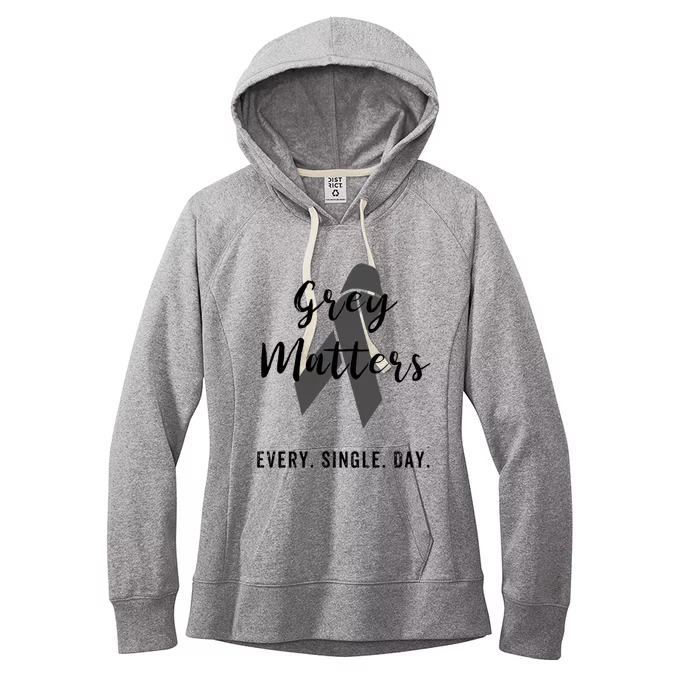 Grey Matters Every Single Day Brain Tumor Cancer Cool Gift Women's Fleece Hoodie