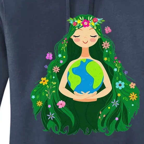 Green Mother Earth Day Gaia Save Our Planet Women's Pullover Hoodie