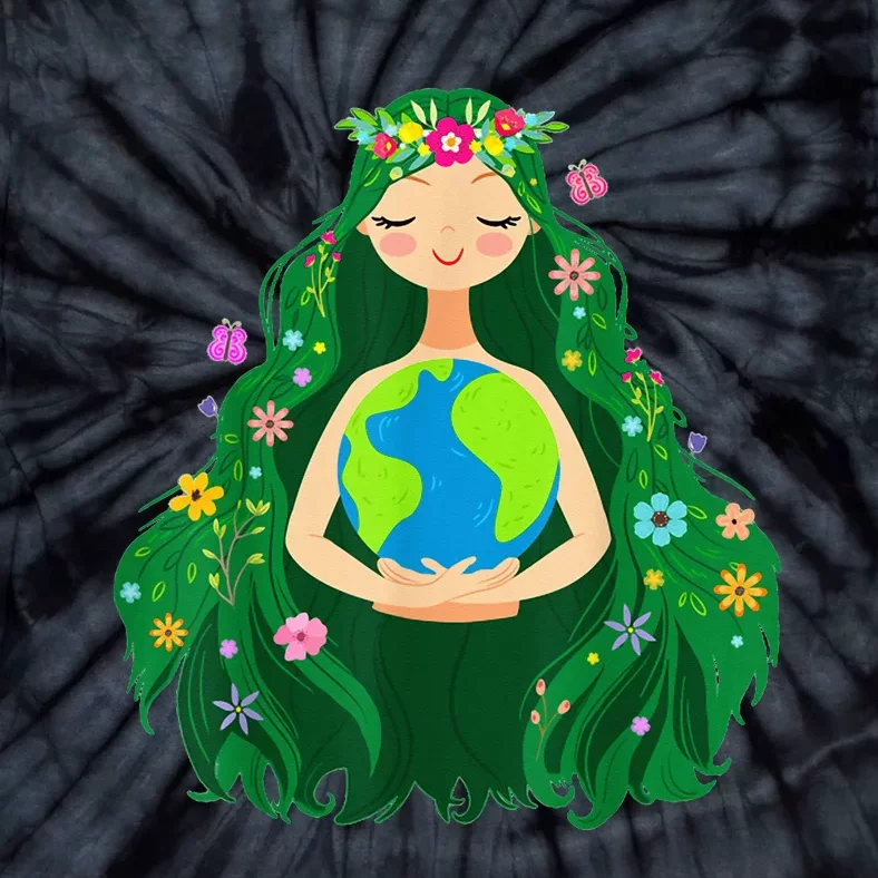 Green Mother Earth Day Gaia Save Our Planet Tie-Dye T-Shirt