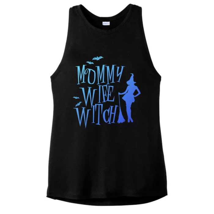 Gift Mommy Funny Costume Wife Mom Witch Halloween Gift Ladies Tri-Blend Wicking Tank