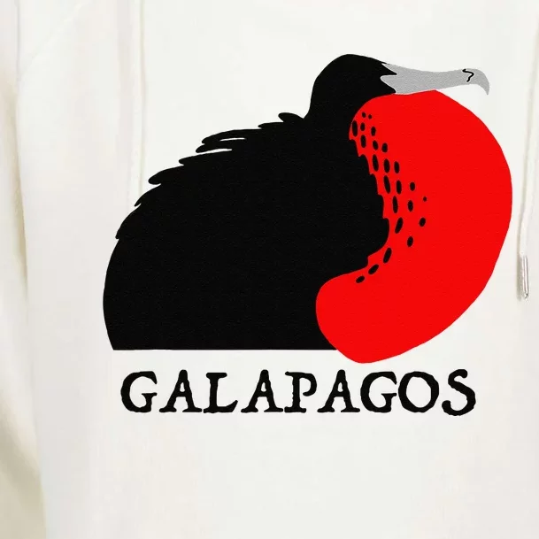 Galapagos Magnificent Frigate Bird Womens Funnel Neck Pullover Hood