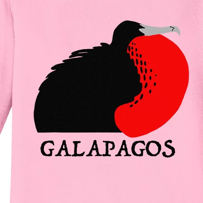 Galapagos Magnificent Frigate Bird Baby Long Sleeve Bodysuit