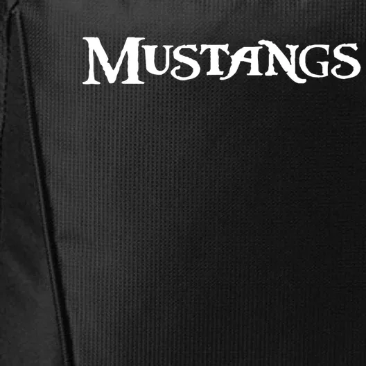 Go Mustangs Football Baseball Basketball Cheer Fan School Gift City Backpack