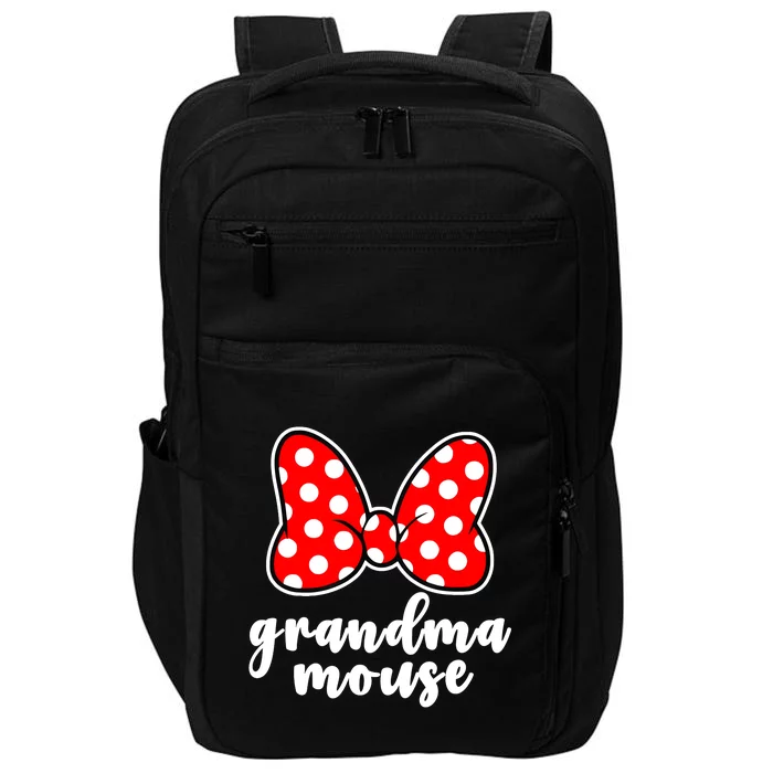 Grandma Mouse Family Vacation Funny Grandma Mouse Impact Tech Backpack