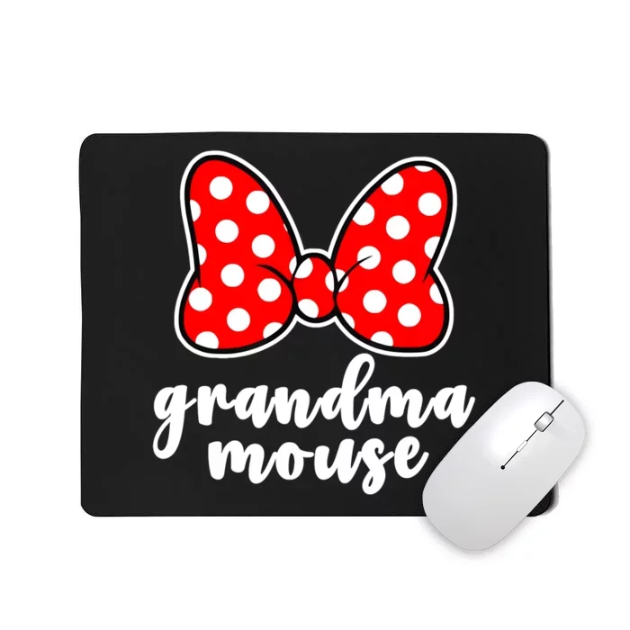 Grandma Mouse Family Vacation Funny Grandma Mouse Mousepad