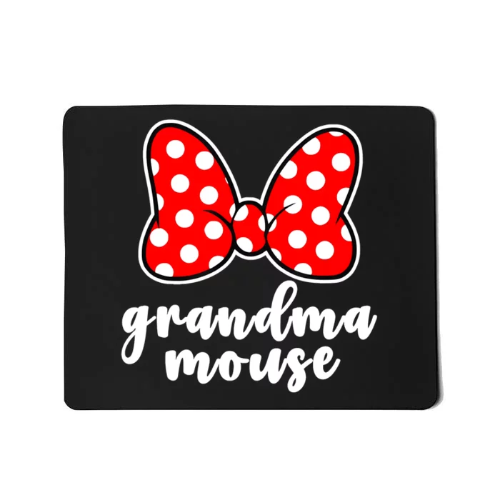 Grandma Mouse Family Vacation Funny Grandma Mouse Mousepad