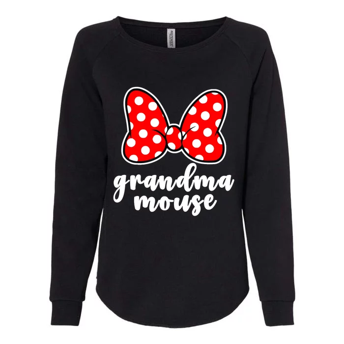 Grandma Mouse Family Vacation Funny Grandma Mouse Womens California Wash Sweatshirt