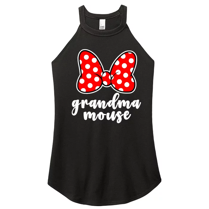 Grandma Mouse Family Vacation Funny Grandma Mouse Women’s Perfect Tri Rocker Tank