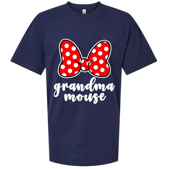 Grandma Mouse Family Vacation Funny Grandma Mouse Sueded Cloud Jersey T-Shirt