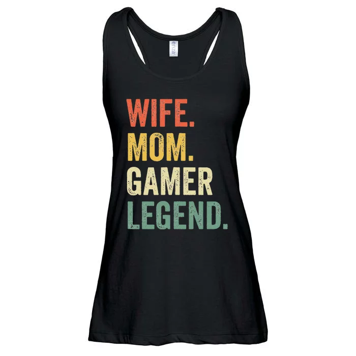 Gamer Mom Funny Wife Mom Video Game Legend Mother's Day Ladies Essential Flowy Tank