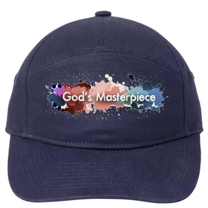 God's Masterpiece Funny Gift 7-Panel Snapback Hat