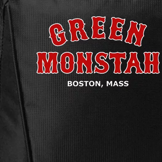 Green Monstah Funny Boston Mass New England Sports City Backpack