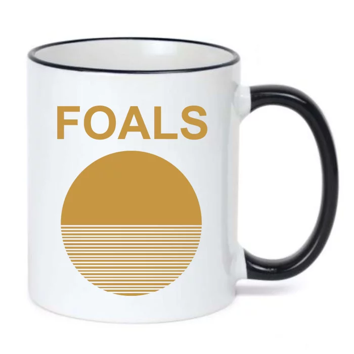 Gold Moon Foals Black Color Changing Mug