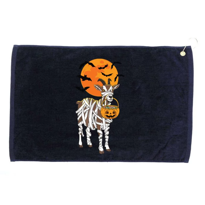 Goat Mummy Funny Halloween Farmer Grommeted Golf Towel