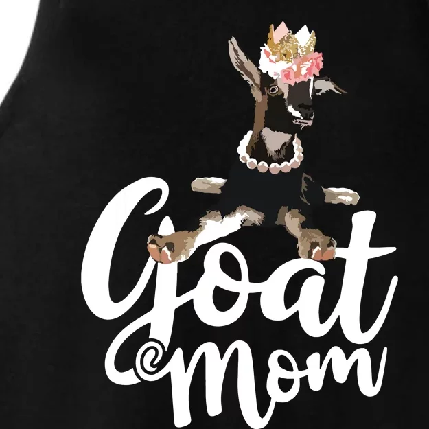 Goat Mom Funny Goat Lover Or Goat Farmer Cute Art Ladies Tri-Blend Wicking Tank