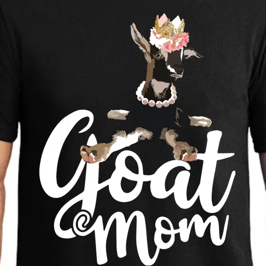 Goat Mom Funny Goat Lover Or Goat Farmer Cute Art Pajama Set