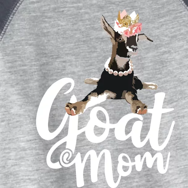 Goat Mom Funny Goat Lover Or Goat Farmer Cute Art Toddler Fine Jersey T-Shirt