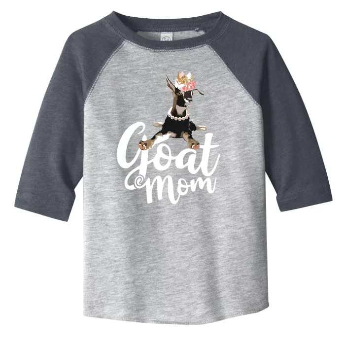 Goat Mom Funny Goat Lover Or Goat Farmer Cute Art Toddler Fine Jersey T-Shirt