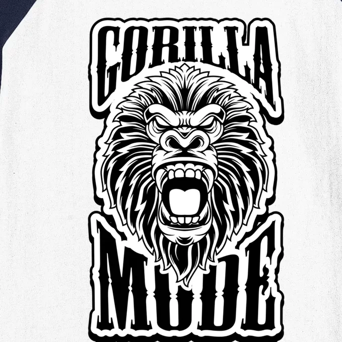 Gorilla Mode Fitness Gym Animal Bodybuilding Beast Workout Meaningful Gift Baseball Sleeve Shirt