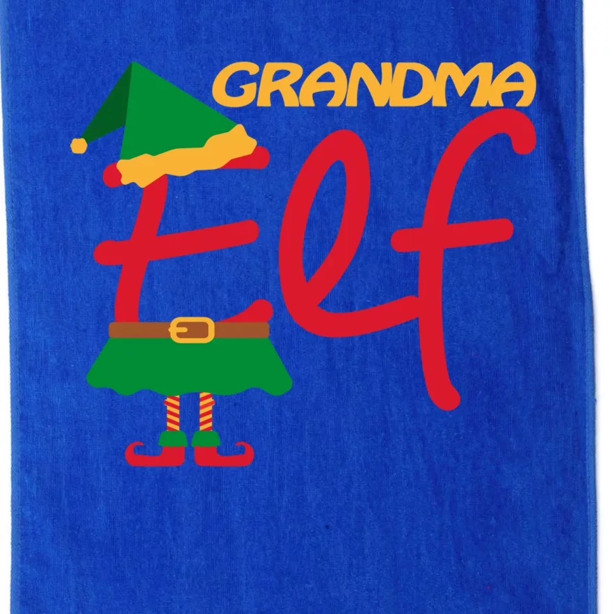 Group Matching Family Christmas Gift Funny Grandma Elf Great Gift Platinum Collection Golf Towel