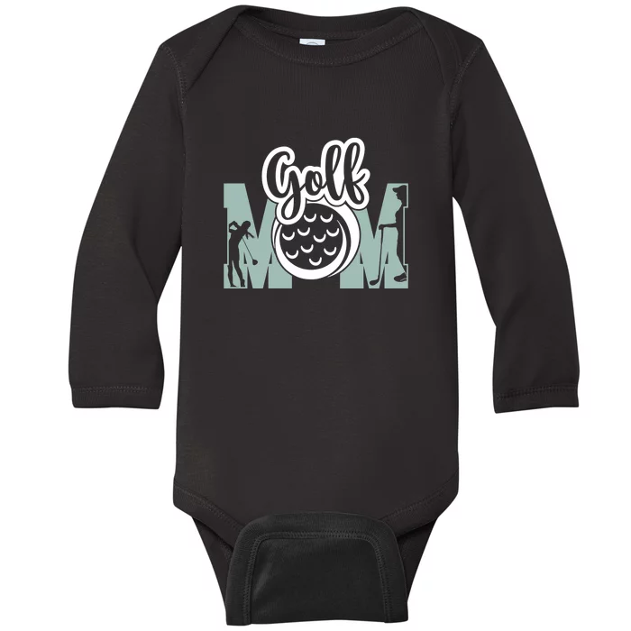 Golf Mom Funny Golfing Gift For Mother's Day Baby Long Sleeve Bodysuit