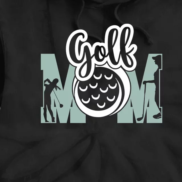 Golf Mom Funny Golfing Gift For Mother's Day Tie Dye Hoodie